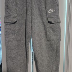 Nike Kids Gray Cargo Sweatpants